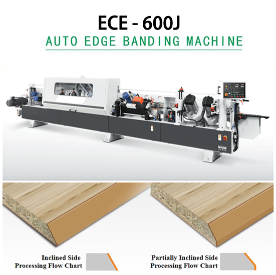 Máy dán cạnh tự động full chức năng nghiêng 0-45 độ ECE-600J