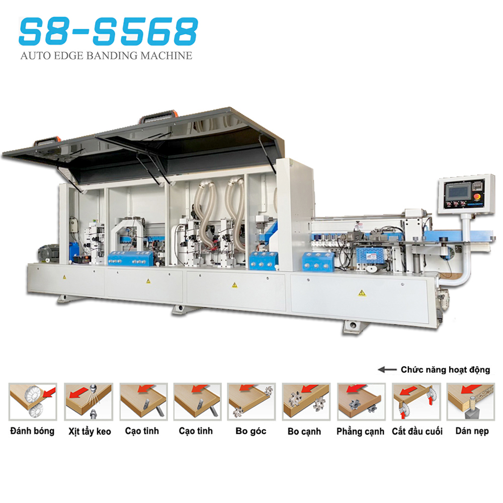 Máy dán cạnh tự động 9 chức năng S8 - S568